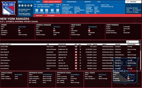 Игра Franchise Hockey Manager 4, скриншот