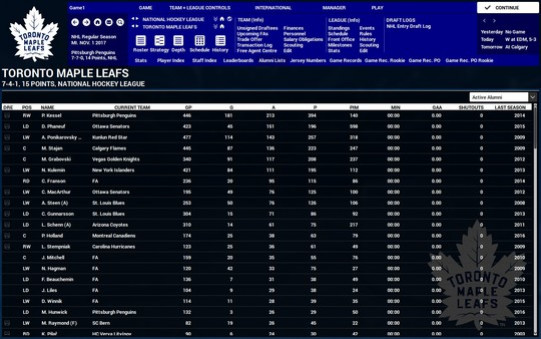 Игра Franchise Hockey Manager 4, скриншот