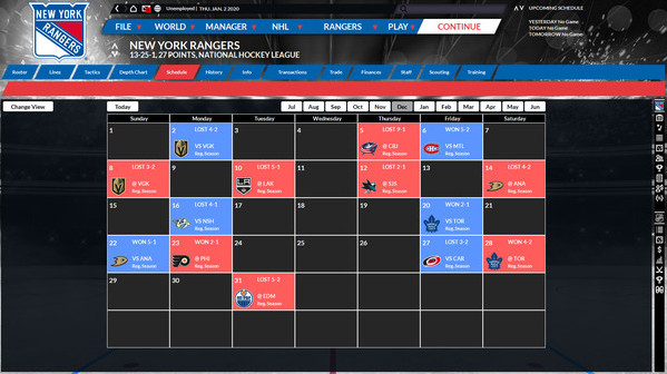 Игра Franchise Hockey Manager 6, скриншот