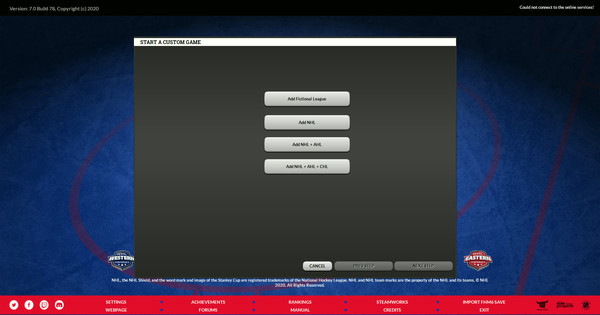 Игра Franchise Hockey Manager 7, скриншот