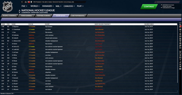 Игра Franchise Hockey Manager 7, скриншот