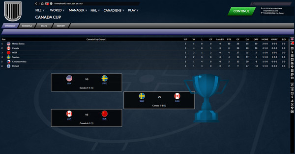 Игра Franchise Hockey Manager 7, скриншот