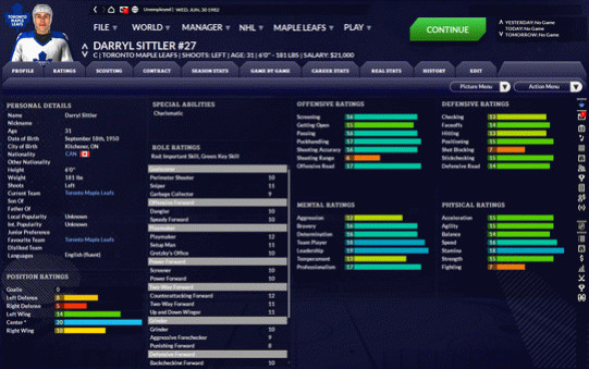 Игра Franchise Hockey Manager 8, скриншот