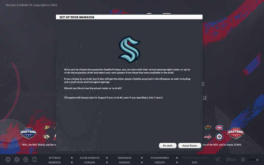 Игра Franchise Hockey Manager 8, скриншот