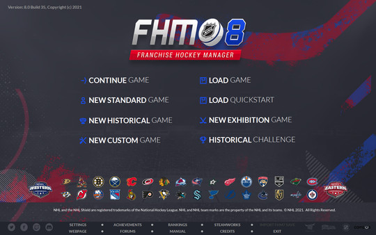Игра Franchise Hockey Manager 8, скриншот