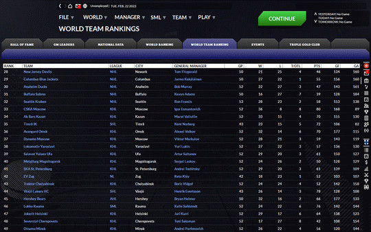 Игра Franchise Hockey Manager 8, скриншот
