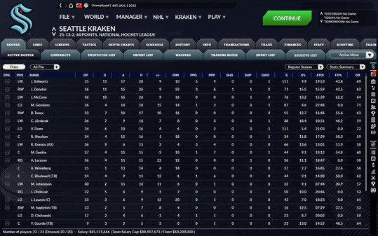 Игра Franchise Hockey Manager 8, скриншот