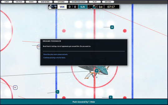 Игра Franchise Hockey Manager 8, скриншот