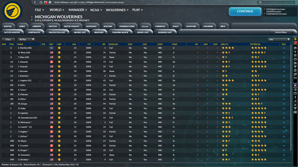 Игра Franchise Hockey Manager 9, скриншот