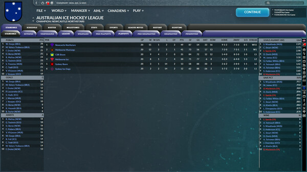 Игра Franchise Hockey Manager 9, скриншот