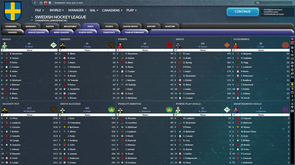 Игра Franchise Hockey Manager 9, скриншот