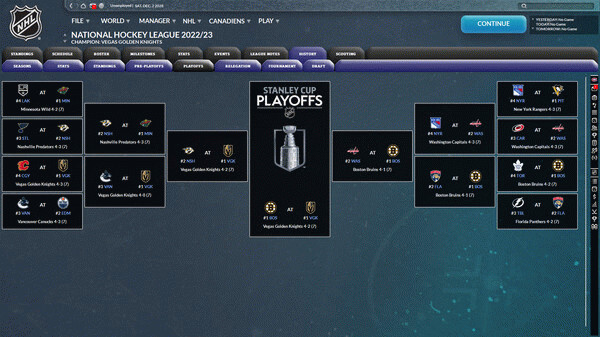 Игра Franchise Hockey Manager 9, скриншот