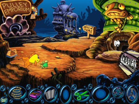 Игра Freddi Fish 2: The Case of the Haunted Schoolhouse, скриншот