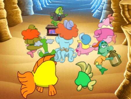 Игра Freddi Fish 5 featuring Mess Hall Mania: The Case of the Creature of Coral Cove, скриншот