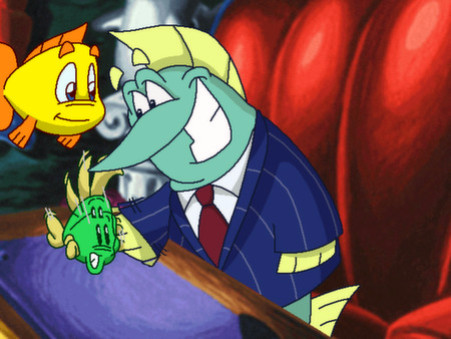Игра Freddi Fish 5 featuring Mess Hall Mania: The Case of the Creature of Coral Cove, скриншот