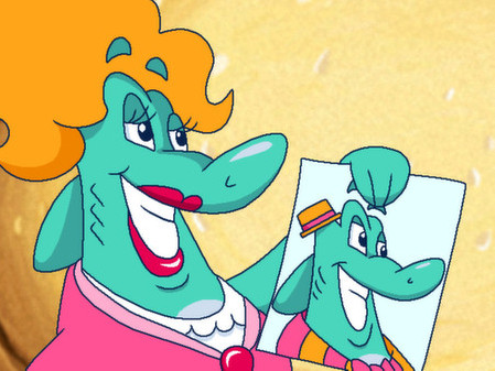 Игра Freddi Fish 5 featuring Mess Hall Mania: The Case of the Creature of Coral Cove, скриншот