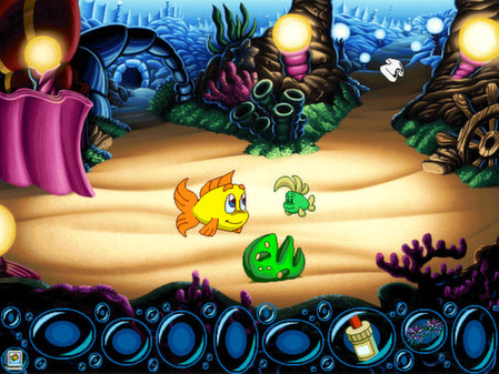 Игра Freddi Fish 5 featuring Mess Hall Mania: The Case of the Creature of Coral Cove, скриншот