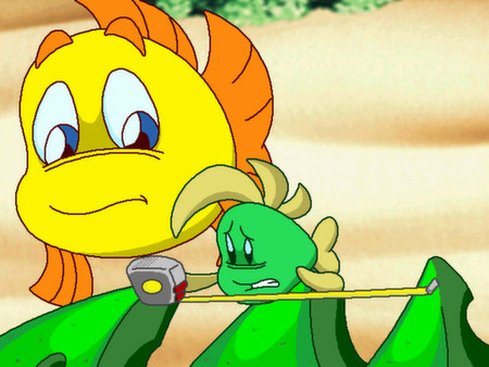 Игра Freddi Fish 5 featuring Mess Hall Mania: The Case of the Creature of Coral Cove, скриншот