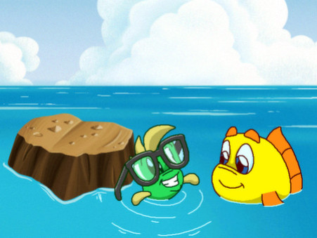 Игра Freddi Fish 5 featuring Mess Hall Mania: The Case of the Creature of Coral Cove, скриншот