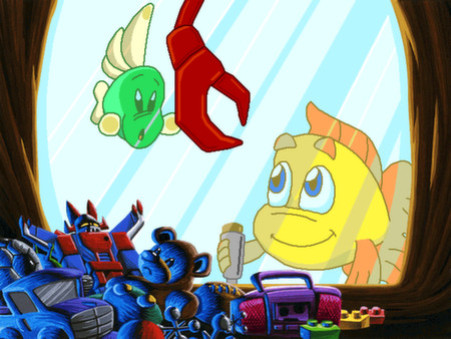 Игра Freddi Fish 5 featuring Mess Hall Mania: The Case of the Creature of Coral Cove, скриншот