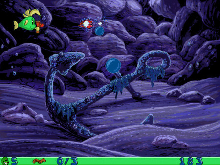 Игра Freddi Fish and Luther's Water Worries, скриншот