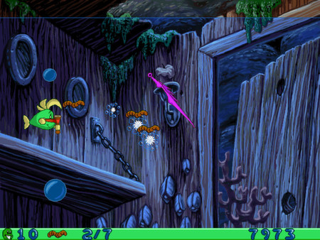 Игра Freddi Fish and Luther's Water Worries, скриншот