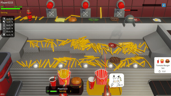 Игра French Fries Pusher Friends, скриншот
