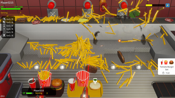 Игра French Fries Pusher Friends, скриншот