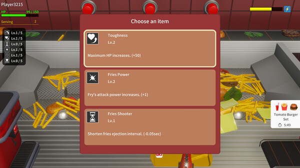 Игра French Fries Pusher Friends, скриншот