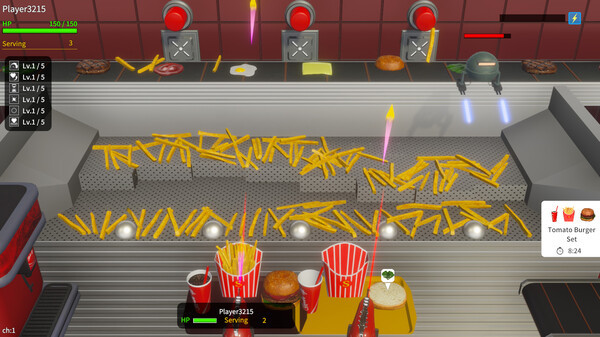Игра French Fries Pusher Friends, скриншот