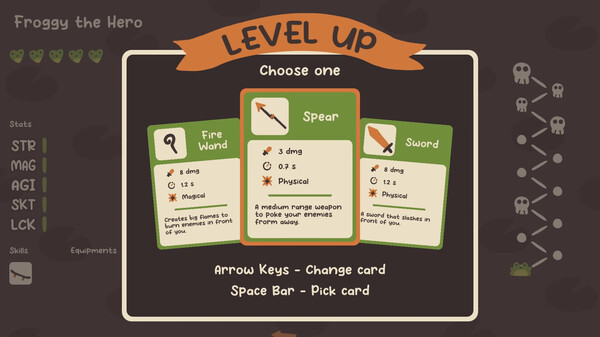 Игра Froggy's Battle, скриншот