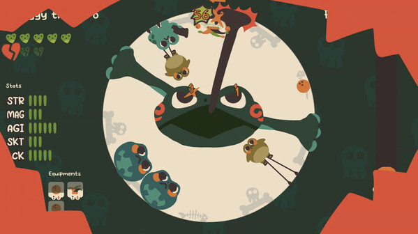 Игра Froggy's Battle, скриншот
