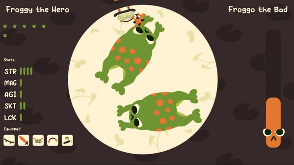 Игра Froggy's Battle, скриншот