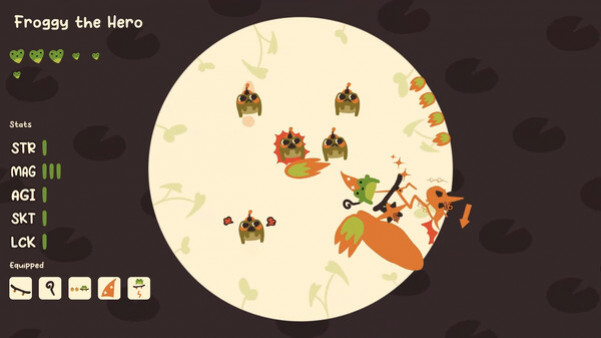Игра Froggy's Battle, скриншот