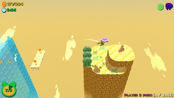 Игра Frogun Encore, скриншот