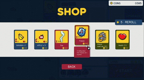Игра Fruit vs. Aliens, скриншот