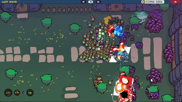 Игра Fruit vs. Aliens, скриншот