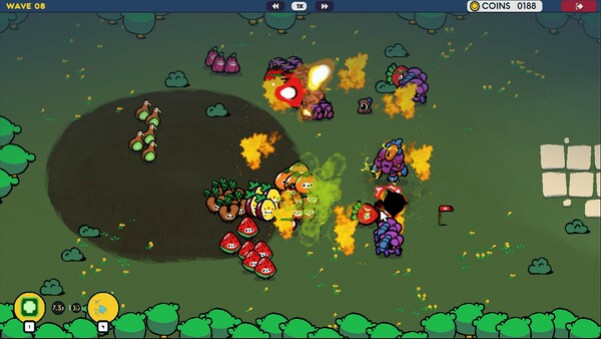 Игра Fruit vs. Aliens, скриншот