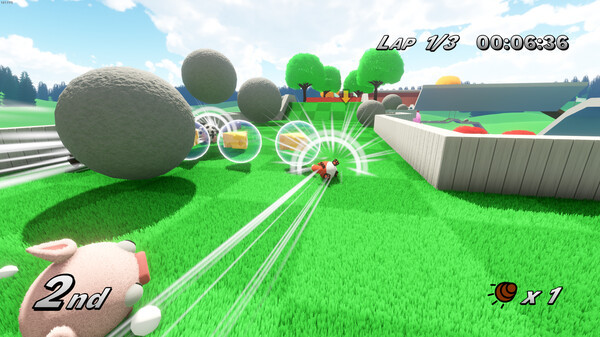 Игра FurBalls Racing, скриншот