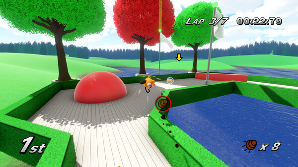 Игра FurBalls Racing, скриншот