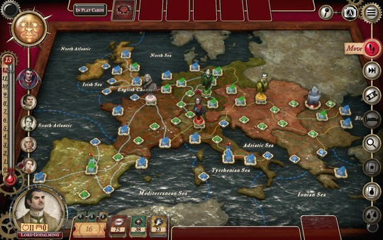 Игра Fury of Dracula: Digital Edition, скриншот