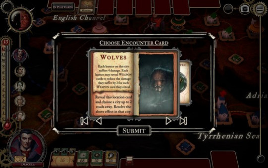 Игра Fury of Dracula: Digital Edition, скриншот