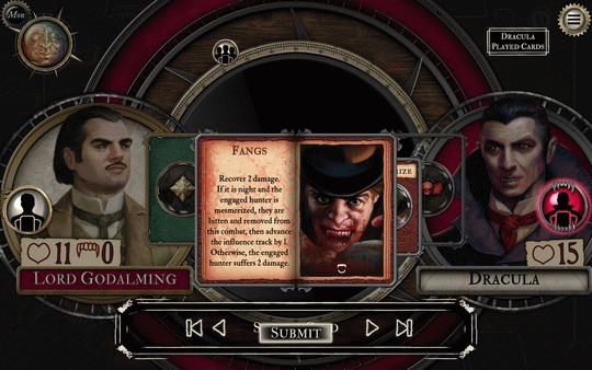 Игра Fury of Dracula: Digital Edition, скриншот