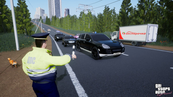 Игра GAI Stops Auto: Right Version Simulator, скриншот
