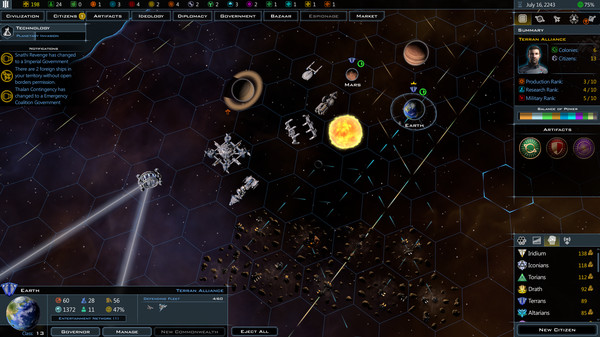 Игра Galactic Civilizations III: Retribution Expansion, скриншот