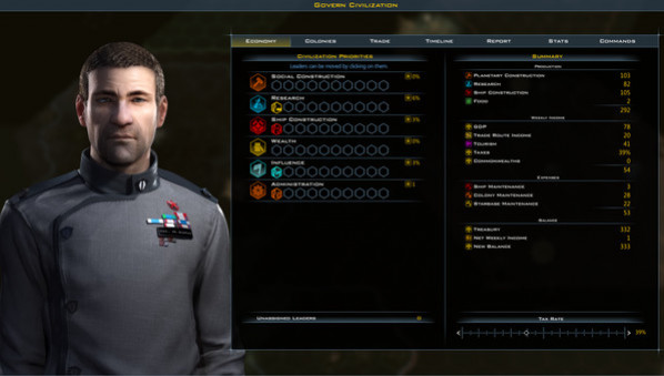 Игра Galactic Civilizations III, скриншот