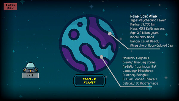Игра Galaxy for Dummies, скриншот