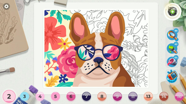 Игра Gallery: Coloring book & decor, скриншот