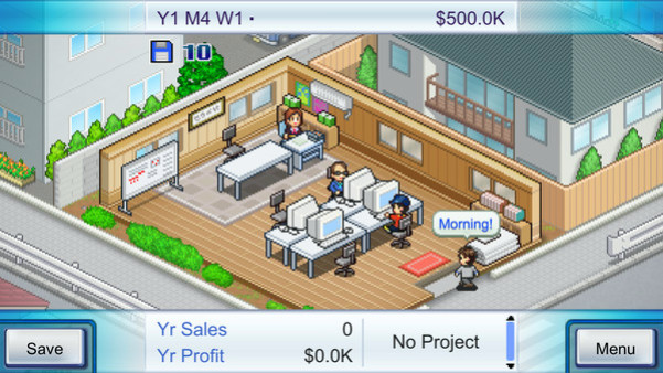 Игра Game Dev Story, скриншот