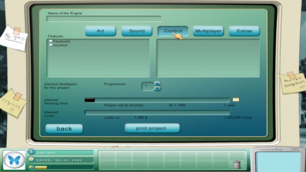 Игра Game Tycoon 1.5, скриншот